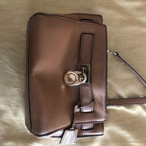 Brown Leather Michael Kors Crossbody Bag